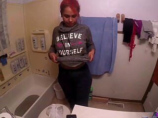 Horny Lily Morning Shower Private Bathroom Masturbation Sex